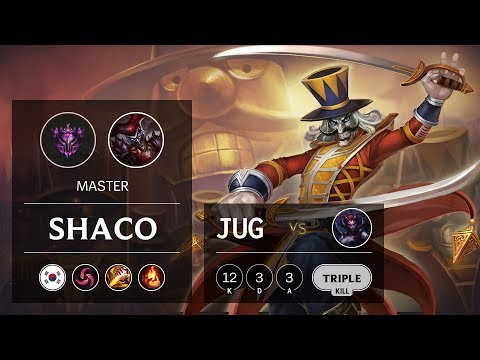 Shaco Jungle vs Elise - KR Master Patch 10.1
