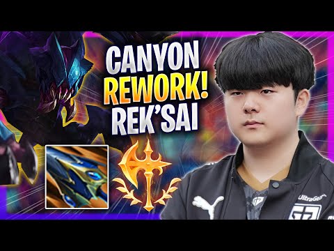 CANYON TRIES REK'SAI WITH NEW REWORK! - GEN Canyon Plays Rek'sai JUNGLE vs Kindred! | Season 2024
