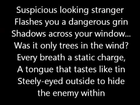 Rush-The Enemy Within (Part I of Fear) (Lyrics)