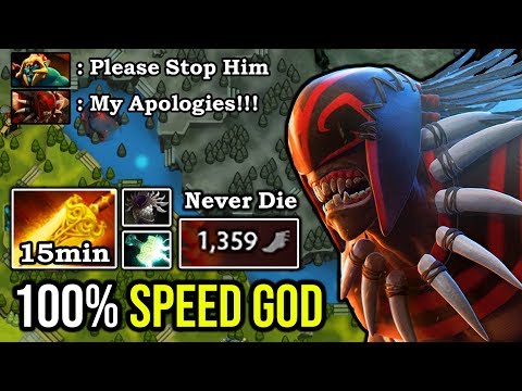ULTRA SONIC CRAZY CHASE 100% Deleted Cancer Huskar with 9Min Godlike & 15Min Radiance Bloodseeker