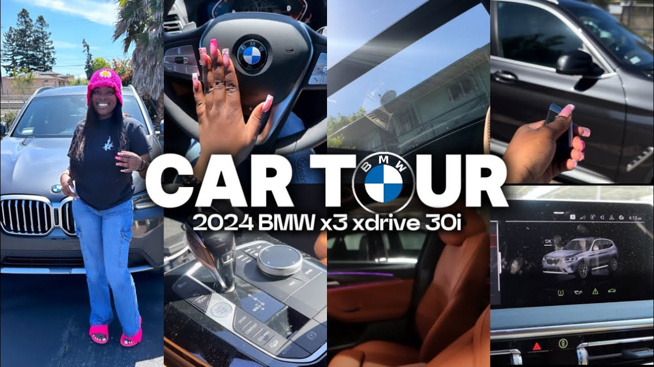 BOUGHT A NEW CAR! | 2024 BMW X3 XDRIVE 30i (NEW CAR TOUR) | PEANUT BUTTER SEATS, AMBIENT LIGHTS, etc