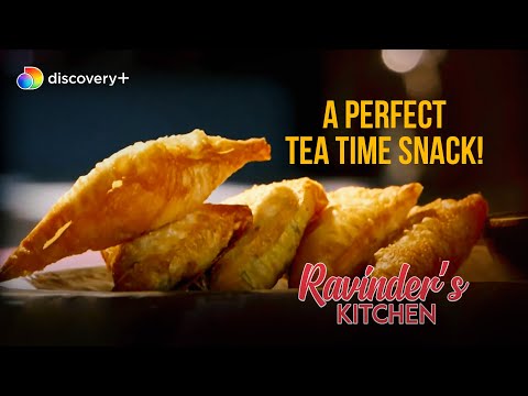 Crab corn samosas l Ravinder's Kitchen l discovery+