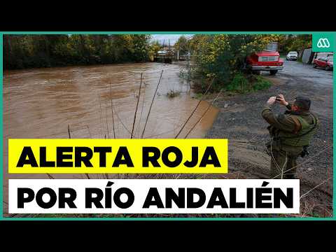 Río Andalién en alerta roja: Riesgo de desborde y evacuaciones en Concepción