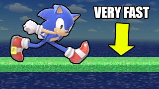 Can Sonic Outrun The FASTEST PLATFORM? (Smash Bros Ultimate)