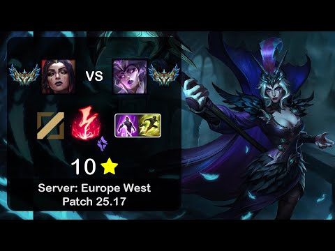 LeBlanc Mid vs Syndra - EUW Challenger - Patch 25.17