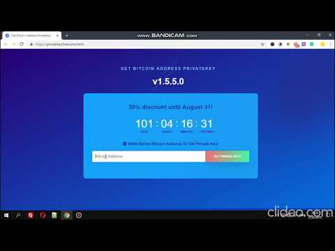 Get Bitcoin Address Private Key!