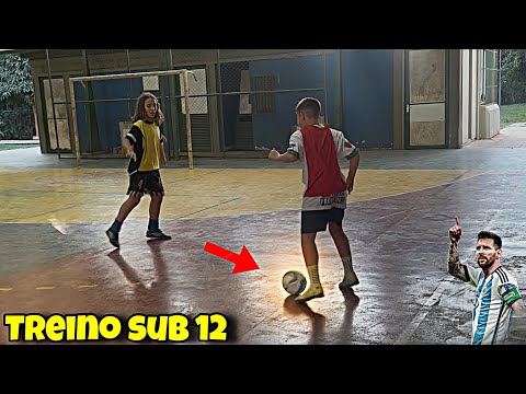 Treino do sub 12 - futsal