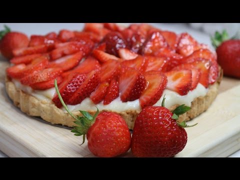 フレッシュフルーツとカスタードのタルト（イチゴ入り） - Allasyummyfoodsとのコラボレーション (Fresh Fruit and Custard Tart with Strawberries - Collaboration with Allasyummyfoods)