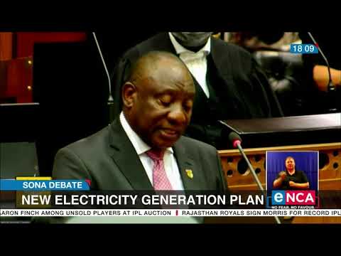 Ramaphosa announces new electricity generation plan