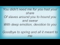 Etta Jones - I'm Through With Love Lyrics