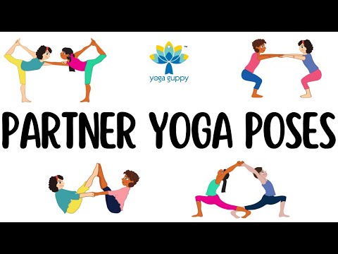 Fun Partner Yoga Poses for Kids | Yoga for Children | Yoga with Friends | Yoga Guppy