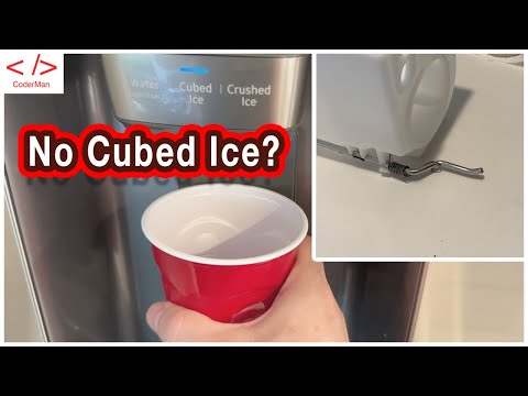 Simple Fix for Samsung Smart Fridge Making Crushed Ice All The Time