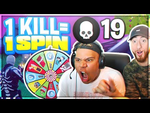 1 KILL = 1 SPIN! The Wheel Of Fortnite With WOLFIE! Video