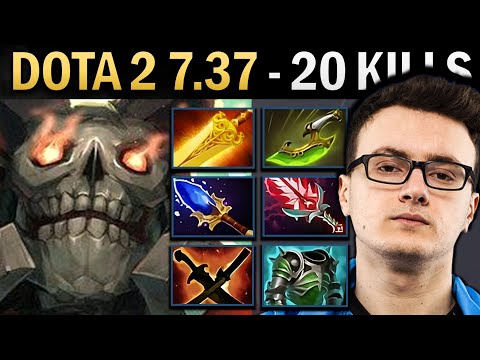Wraith King Gameplay Miracle with 20 Kills and SNY - Dota 7.37