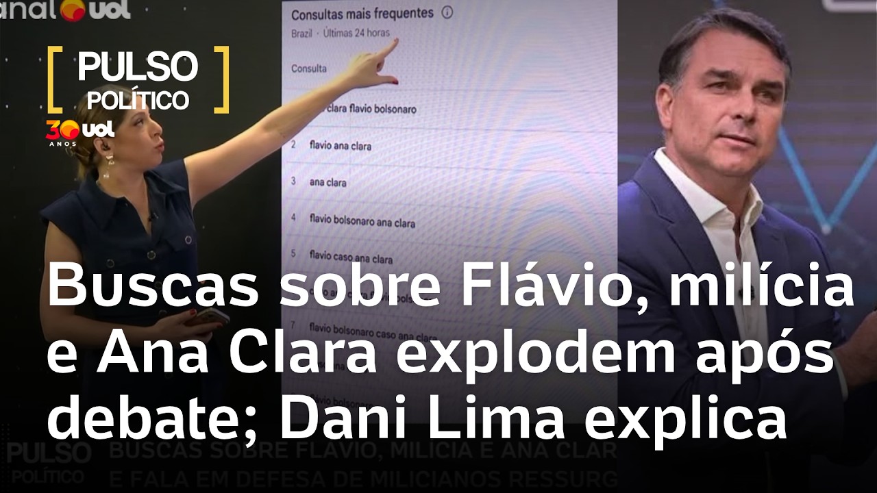  Flávio Bolsonaro e Ana Clara: buscas pelo caso explodem e discurso sobre milicianos ressurge; veja