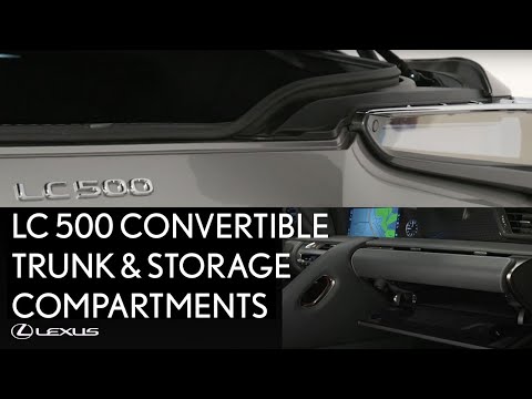 How-To Lock and Unlock the LC 500 Convertible Glove Box and Trunk | Lexus