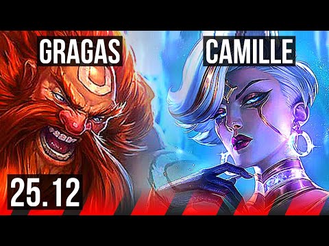 GRAGAS vs CAMILLE (TOP) | 6/1/12, 500+ games | EUW Master | 25.12