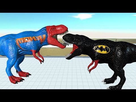 BATMAN SPINOSAURUS DEATH RUN - Animal Revolt Battle Simulator