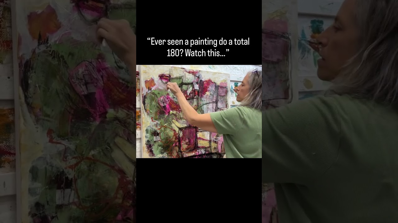 Watch This Abstract Painting Come to Life in 60 Seconds (Hyper Speed Art Time-Lapse) #artbusiness
