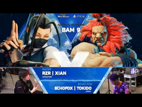 SFV: RZR | Xian vs. Echo Fox | Tokido - Battle Arena Melbourne 9 Top 8 - CPT 2017