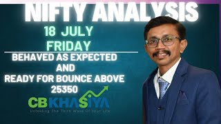 Nifty Elliott Wave Analysis for 18July 2025