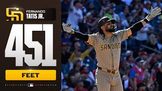 NANDO ON THE BOARD! ???? Fernando Tatis Jr. DEMOLISHES his 1st HR of the year! (451 feet, 114 MPH ????)