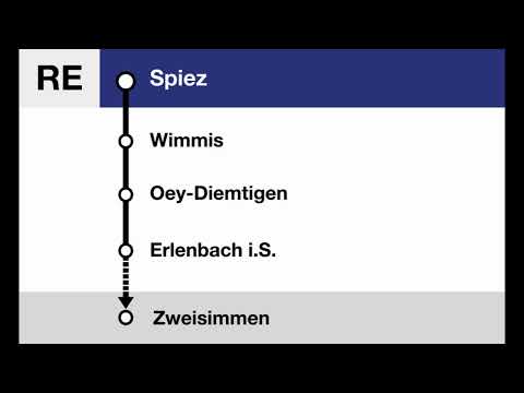 BLS Ansagen » RE Spiez — Zweisimmen (2022) | SLBahnen
