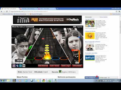Lucas Cruz: Bleed The Cure - Command6 100% FC Expert  - Facebook Guitar Flash With Hands