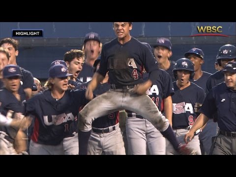 Highlights: USA v Korea - U-18 Baseball World Cup 2015