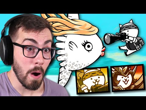 Defeating MAX LEVEL Manbosaki with TWO UNITS! (Battle Cats)