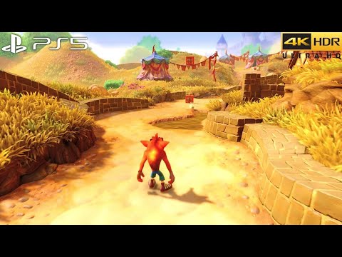 Crash Bandicoot N. Sane Trilogy (PS5) 4K HDR Gameplay