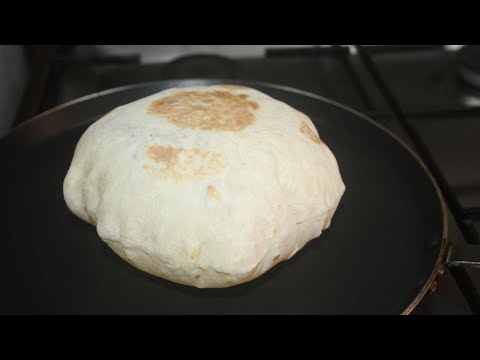 Shawarma bread | Khubz | Arabic pita bread | Kuboos recipe | خبز | The cookbook