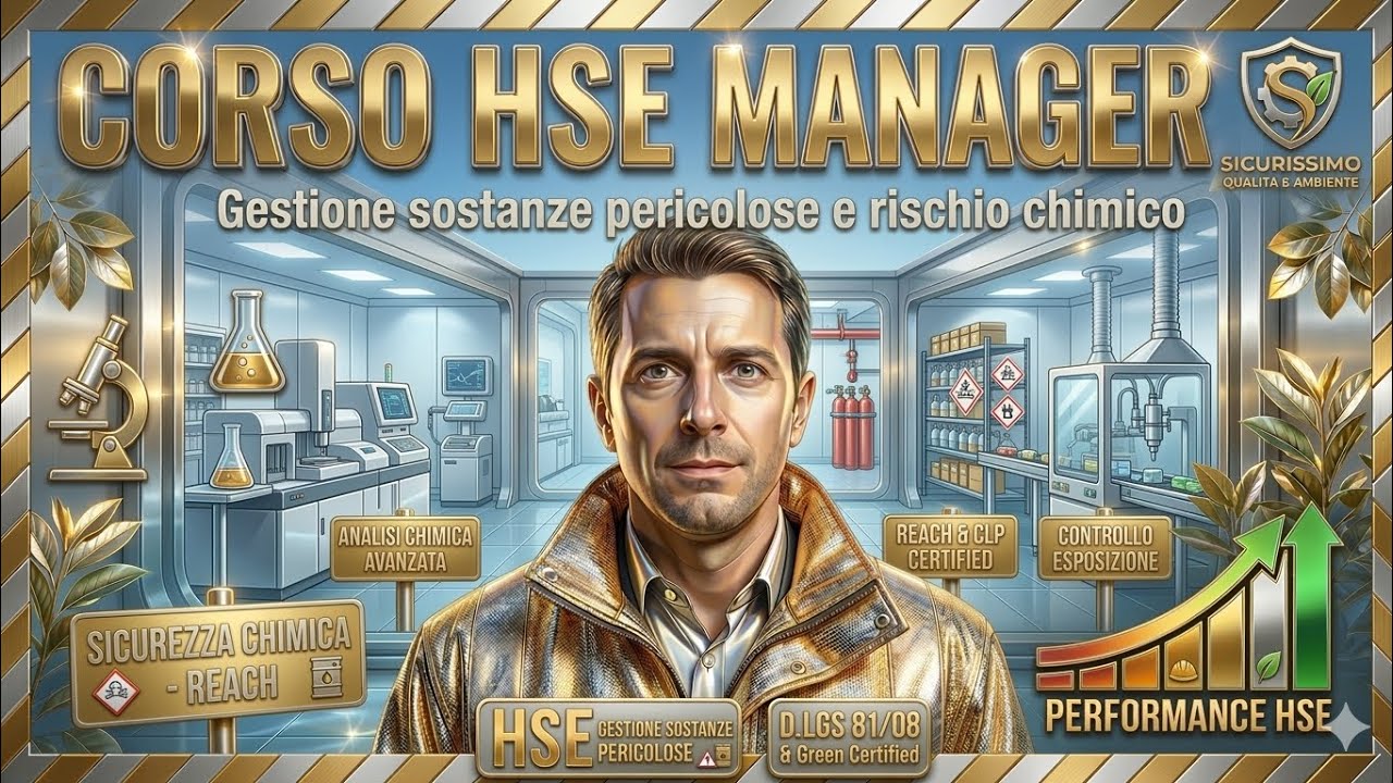 4) Corso HSE MANAGER: le sostanze pericolose e rischio chimico☢️☠️