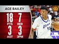 Ace Bailey SHOWED OUT Vs Grizzlies July 8th 2025