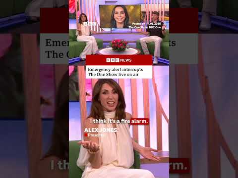 Emergency alert interrupts The One Show live on air. #EmergencyAlert #BBCNews