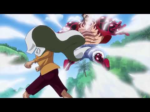Gear fourth "Bounce Man" vs "Dark king" Silvers Rayleigh (Time Skip Training)