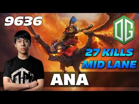 ana Batrider 27 KILLS MID LANE | 9636 MMR Dota 2