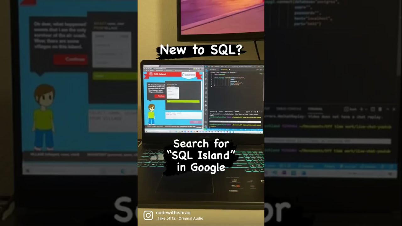 New to SQL? Play SQL Island (For Beginners)