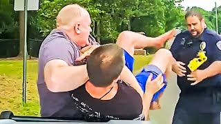 Dumb Civilian Tries The WRONG Cop…