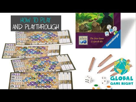 Castles of Burgundy Dice Game - How to Play and Playthrough