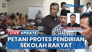 Puluhan Petani Tolak Pendirian Sekolah Rakyat di Lahan Produktif Kedung Cowek, Minta Dipindah Lokasi