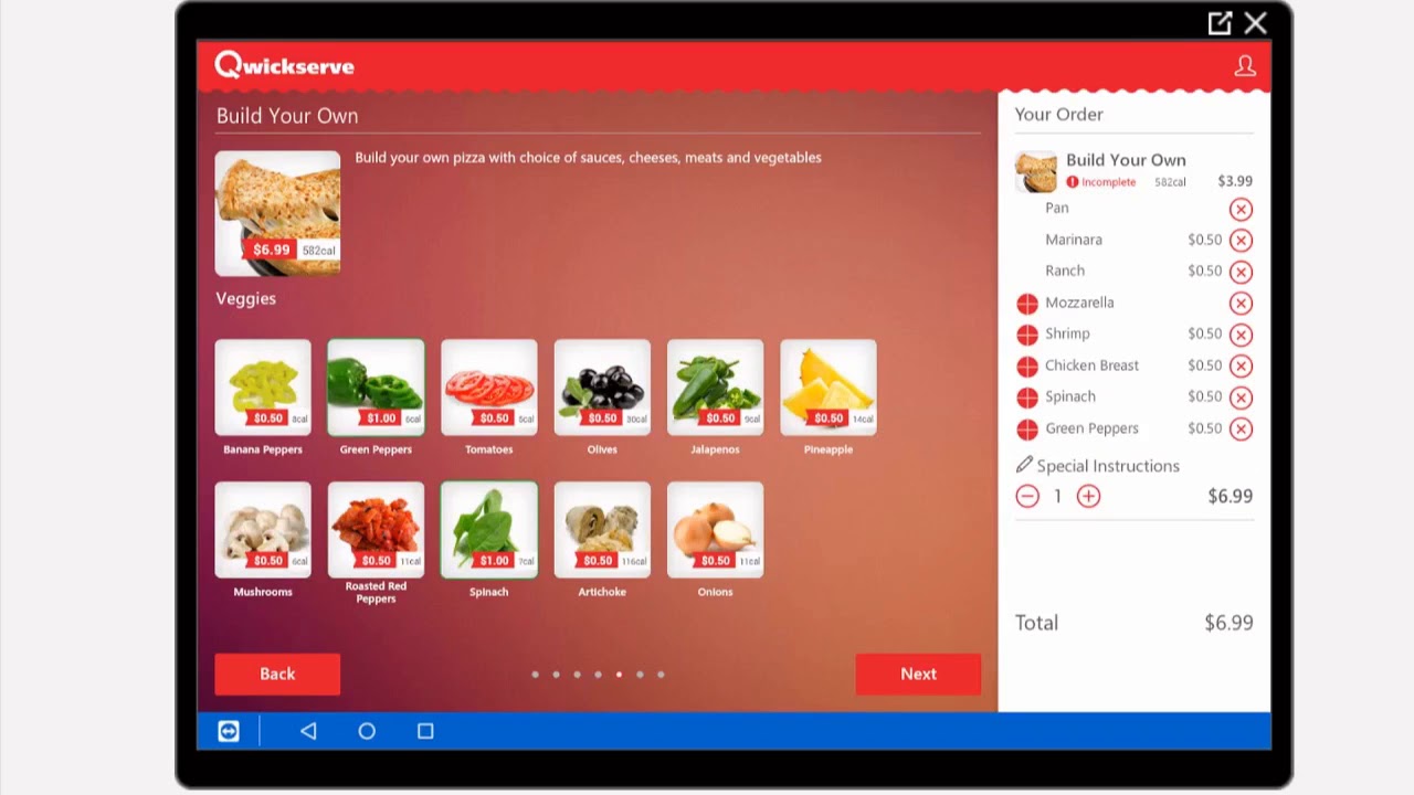 QwickServe® by Petrosoft Self-Service Ordering Kiosk Demo