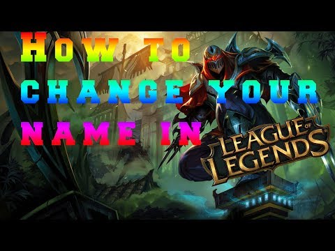HOW TO CHANGE YOUR USERNAME IN LEAGUE OF LEGENDS - YouTube