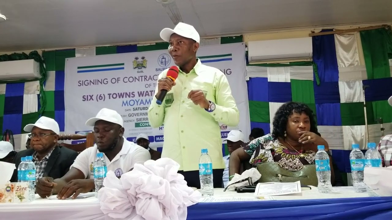 Signing of Contracts and Launching of the Six Towns Water Supply Project