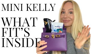 MINI KELLY WHAT FITS INSIDE