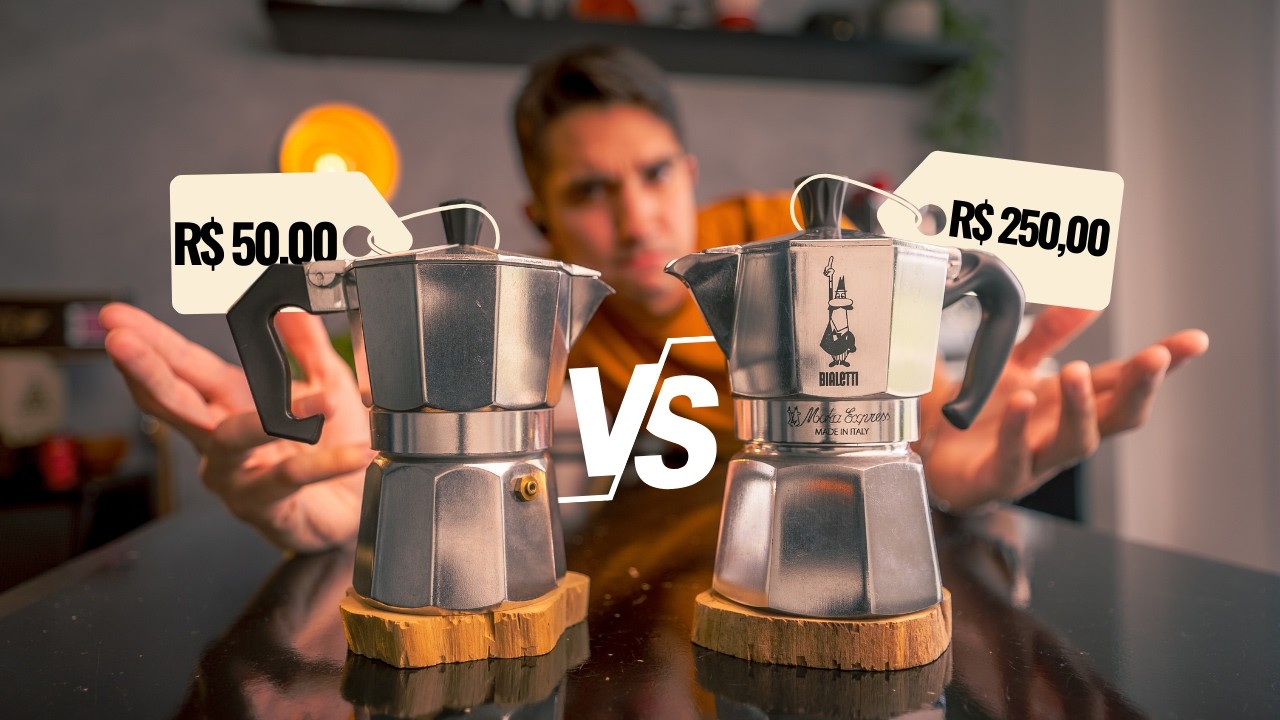 NÃO CAIA NO GOLPE: Cafeteira Italiana BARATA VS ORIGINAL Bialetti (TESTE CEGO) | Não Sou Barista