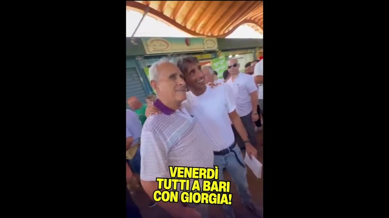 DONZELLI A BARI: "VENERDÌ TUTTI A BARI PER GIORGIA MELONI"