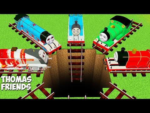 BEST TRAPS FOR THOMAS THE TANK ENGINE.EXE and FRIENDS James and Gordon in Minecraft - Coffin Meme