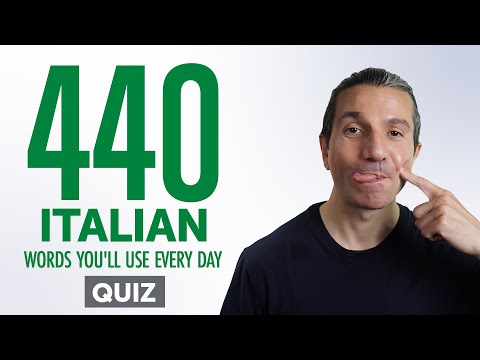 Quiz | 440 Italian Words You'll Use Every Day - Basic Vocabulary #84
