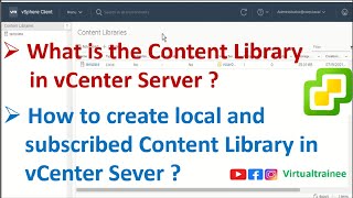 What is the Content Library in vCenter Server ? | Content Library in vSphere 7.0 | Content Library